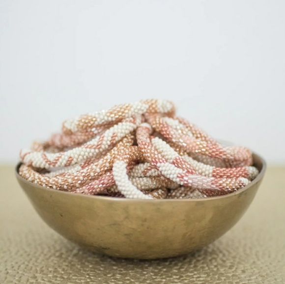 ROSE ALL DAY -Original Roll-On® Bracelets, 7" round, made in Nepal #2 (3 pieces) - Picture 4 of 5